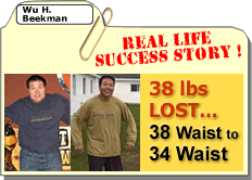 weight loss pictures Poughquag NY man loses 38 lbs