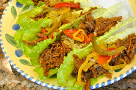 Slow Cooker Pulled Pork Wraps
