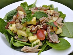Turkey Spinach Salad