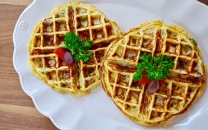 Savory Greek Waffles