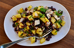 Mango and Black Bean Chicken Salad