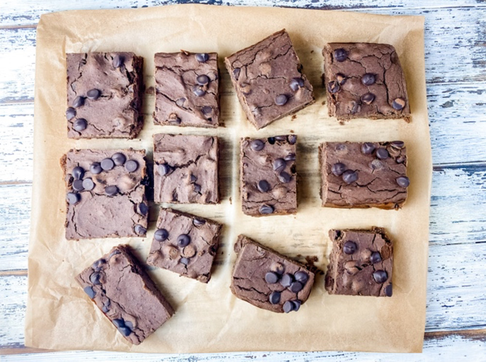 Black Bean Protein Brownies