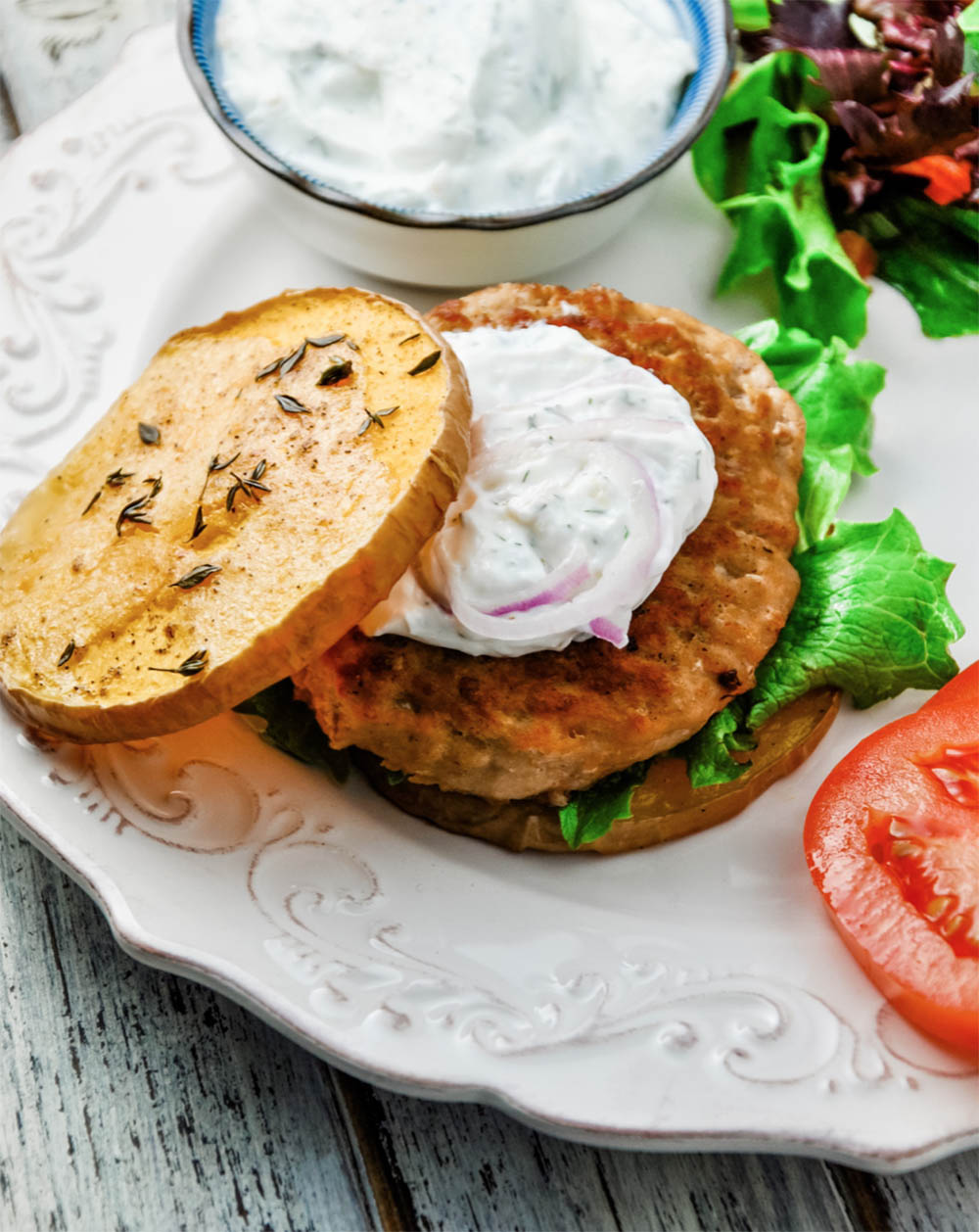 Turkey Burgers with Butternut Buns